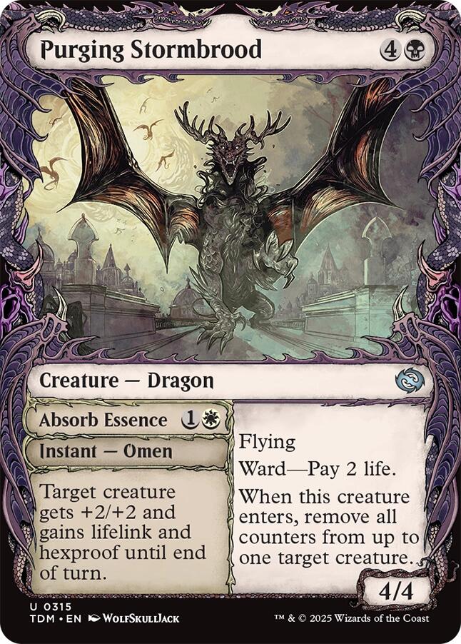 Purging Stormbrood (Showcase) [Tarkir: Dragonstorm] | Card Merchant Takapuna