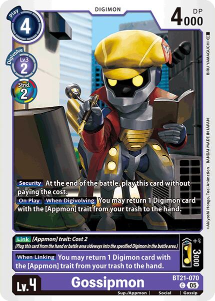 Gossipmon [BT21-070] [World Convergence] | Card Merchant Takapuna