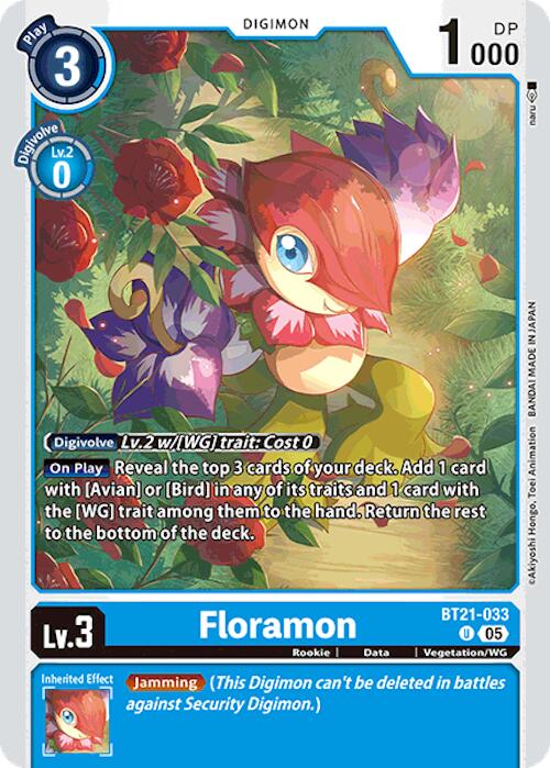 Floramon [BT21-033] [World Convergence] | Card Merchant Takapuna