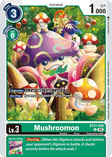 Mushroomon [BT21-048] [World Convergence] | Card Merchant Takapuna
