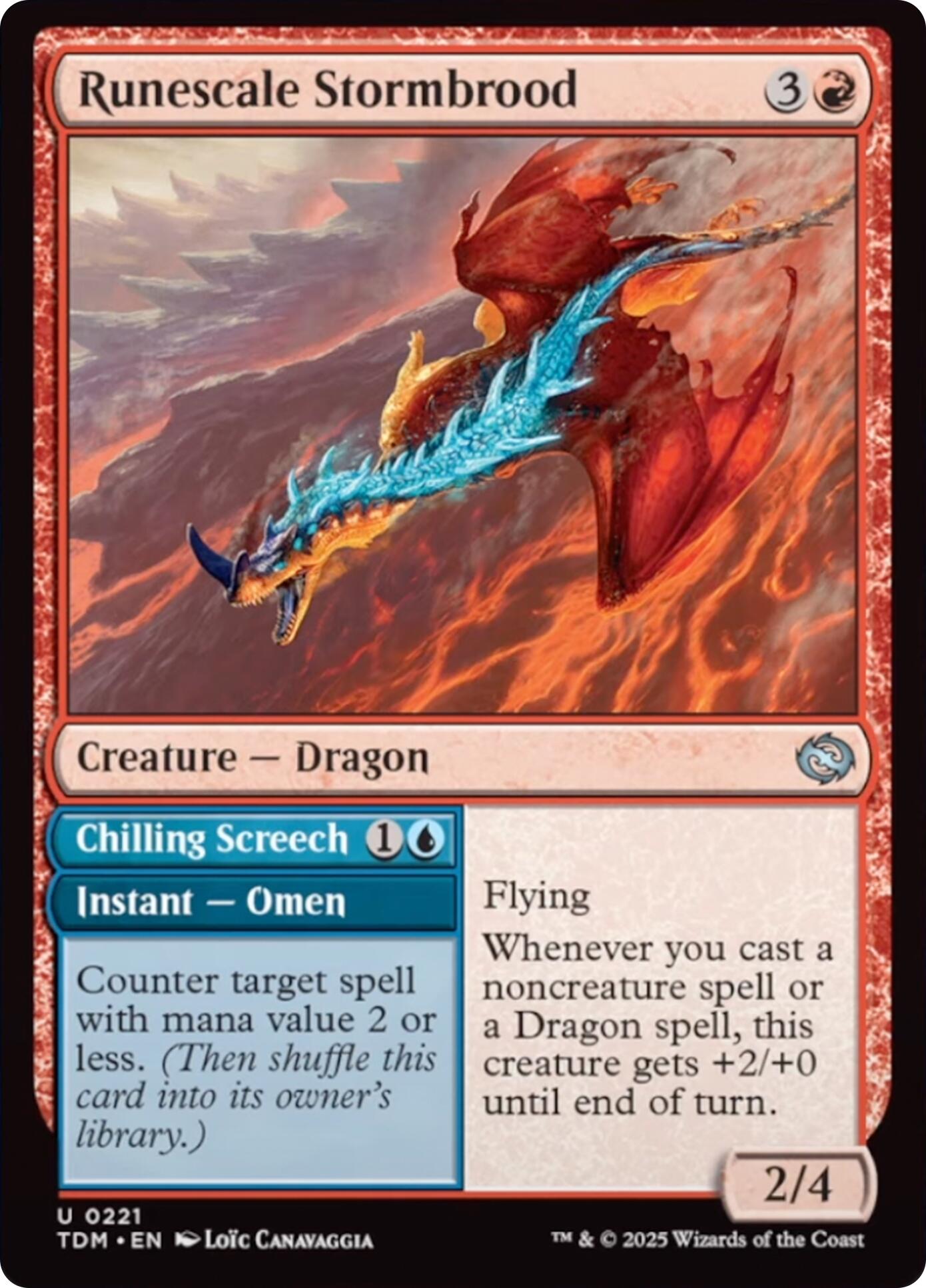 Runescale Stormbrood [Tarkir: Dragonstorm] | Card Merchant Takapuna