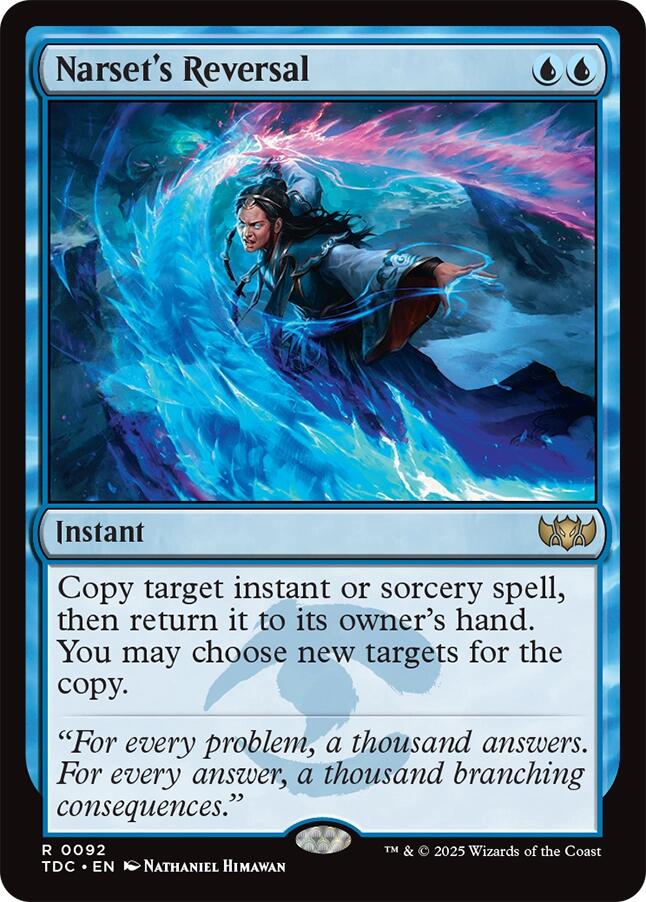 Narset's Reversal [Tarkir: Dragonstorm Commander] | Card Merchant Takapuna