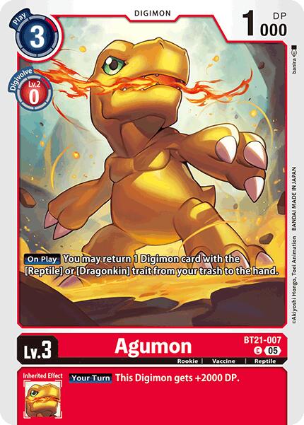 Agumon [BT21-007] [World Convergence] | Card Merchant Takapuna