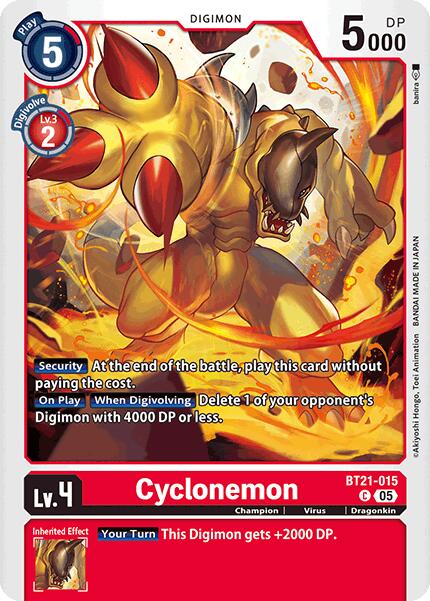 Cyclonemon [BT21-015] [World Convergence] | Card Merchant Takapuna
