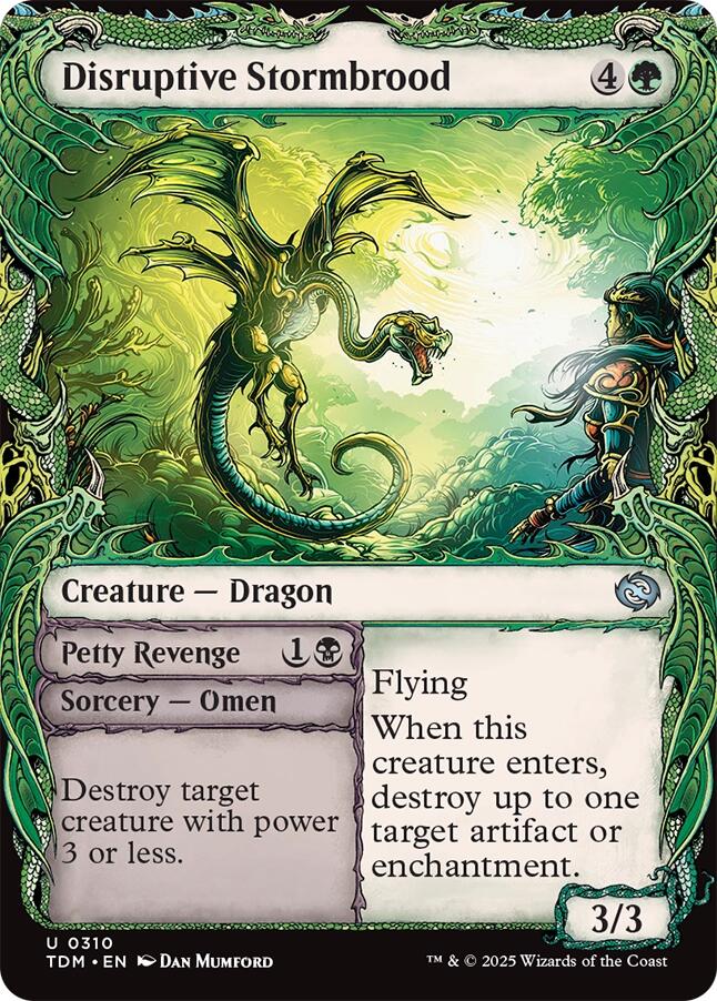 Disruptive Stormbrood (Showcase) [Tarkir: Dragonstorm] | Card Merchant Takapuna