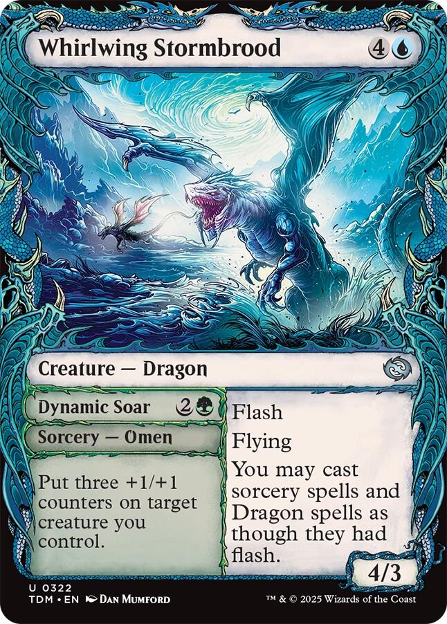 Whirlwing Stormbrood (Showcase) [Tarkir: Dragonstorm] | Card Merchant Takapuna