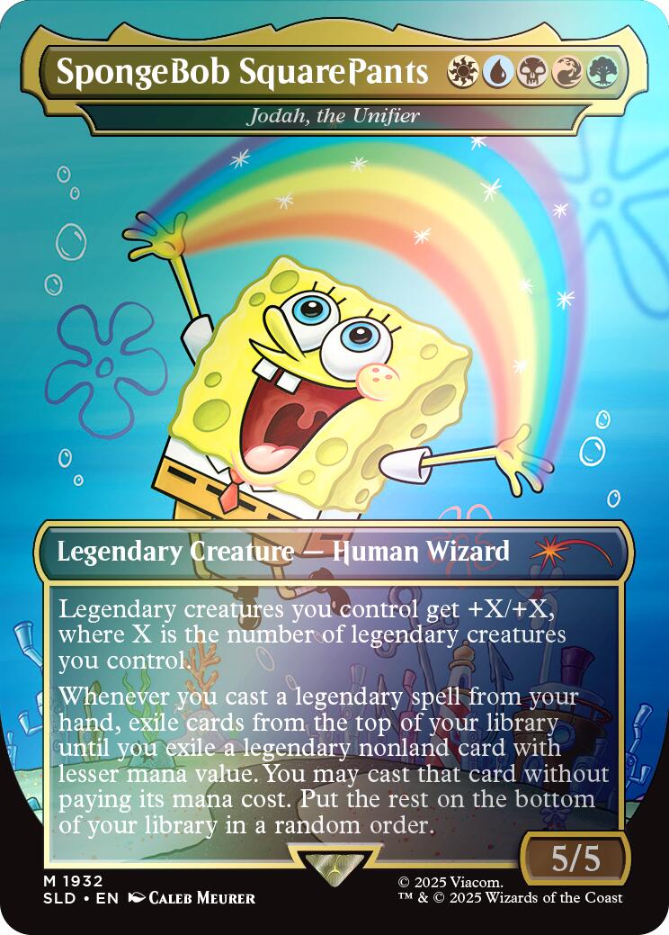 SpongeBob SquarePants - Jodah, the Unifier (Rainbow Foil) [Secret Lair Drop Series] | Card Merchant Takapuna