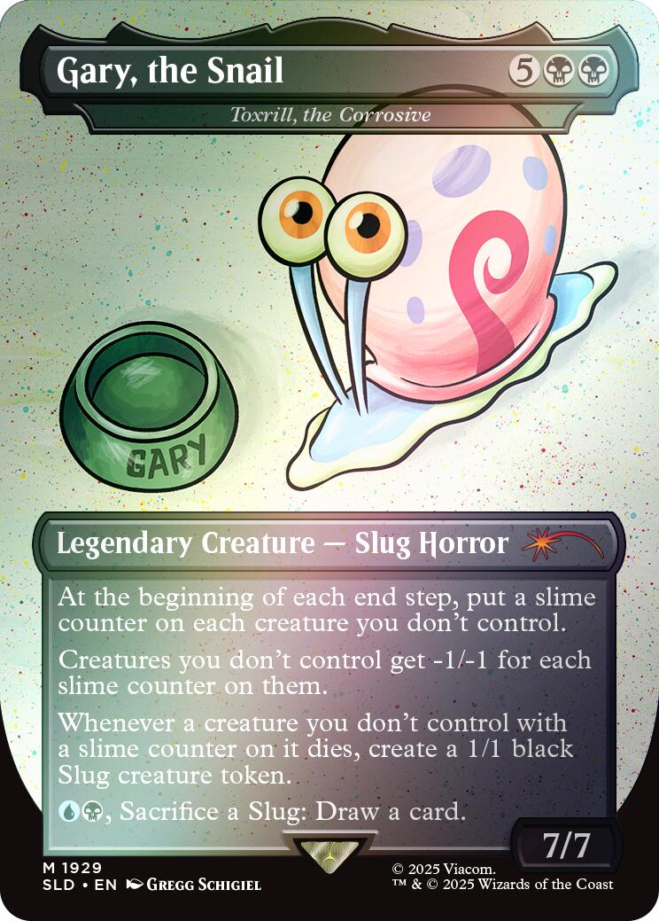 Gary, the Snail - Toxrill, the Corrosive (Rainbow Foil) [Secret Lair Drop Series] | Card Merchant Takapuna