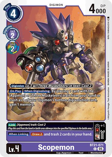 Scopemon [BT21-071] [World Convergence] | Card Merchant Takapuna