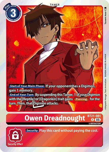 Owen Dreadnought [BT21-081] [World Convergence] | Card Merchant Takapuna