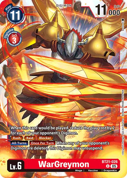 WarGreymon [BT21-026] [World Convergence] | Card Merchant Takapuna