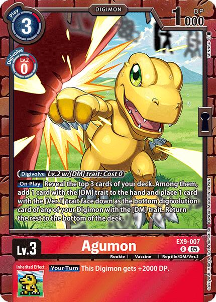Agumon [EX9-007] [Versus Monsters] | Card Merchant Takapuna