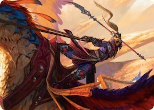 Dragonback Lancer Art Card (3/54) [Tarkir: Dragonstorm Art Series] | Card Merchant Takapuna