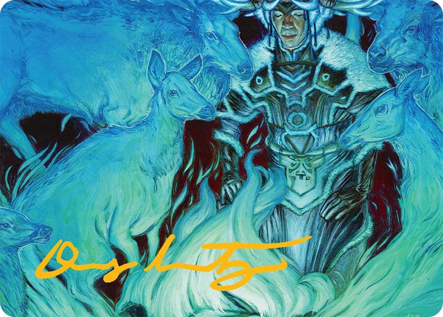 Unending Whisper Art Card (9/54) (Gold-Stamped Signature) [Tarkir: Dragonstorm Art Series] | Card Merchant Takapuna