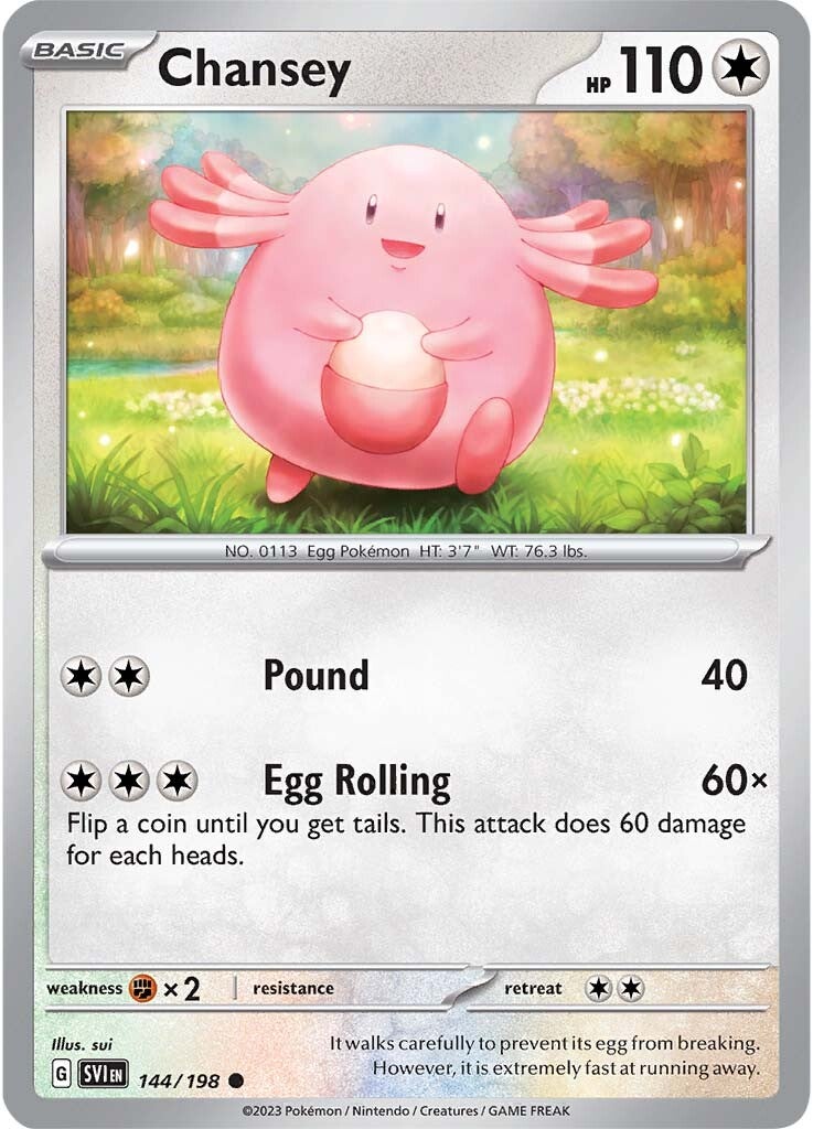 Chansey (144/198) [Scarlet & Violet: Base Set] | Card Merchant Takapuna