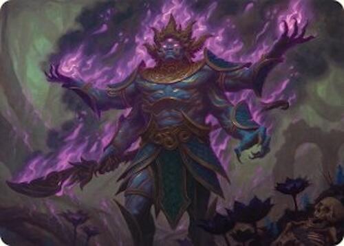 Rot-Curse Rakshasa Art Card (13/54) [Tarkir: Dragonstorm Art Series] | Card Merchant Takapuna