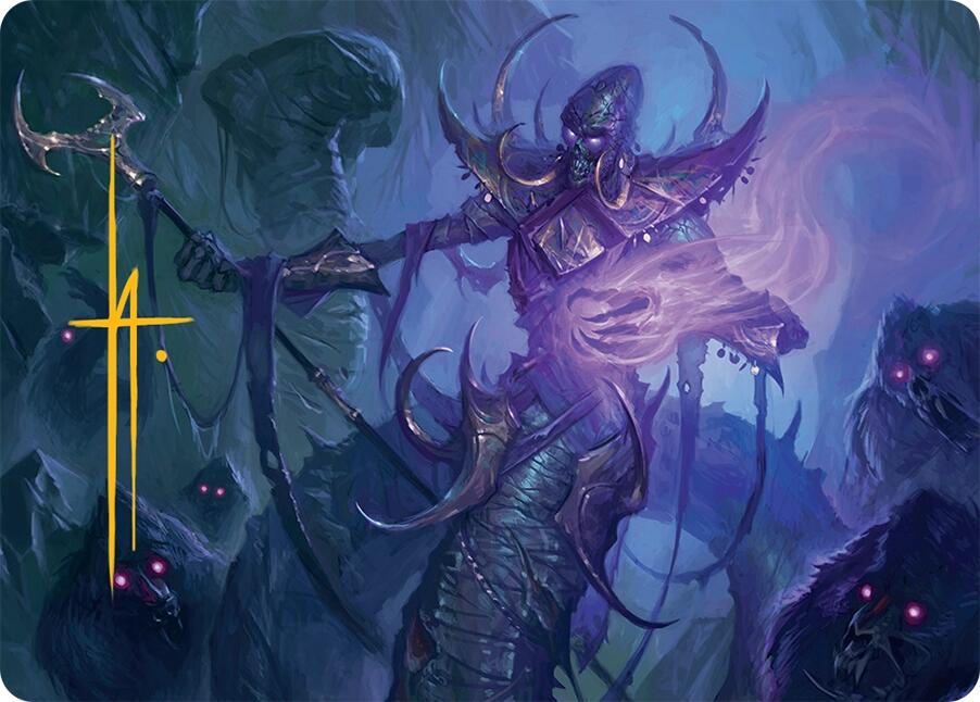 Sidisi, Regent of the Mire Art Card (14/54) (Gold-Stamped Signature) [Tarkir: Dragonstorm Art Series] | Card Merchant Takapuna