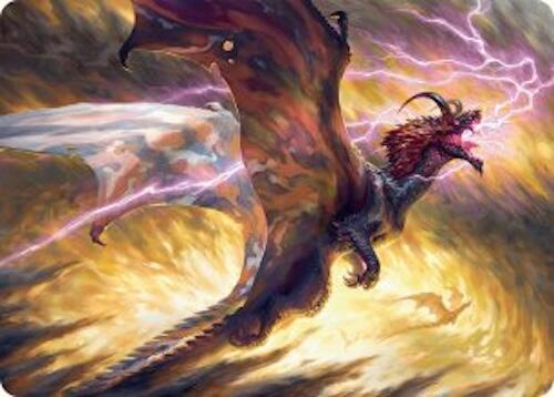 Stormscale Scion Art Card (17/54) [Tarkir: Dragonstorm Art Series] | Card Merchant Takapuna