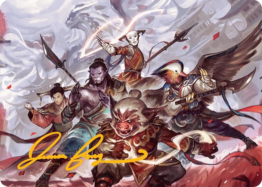 Will of the Jeskai Art Card (54/54) (Gold-Stamped Signature) [Tarkir: Dragonstorm Art Series] | Card Merchant Takapuna