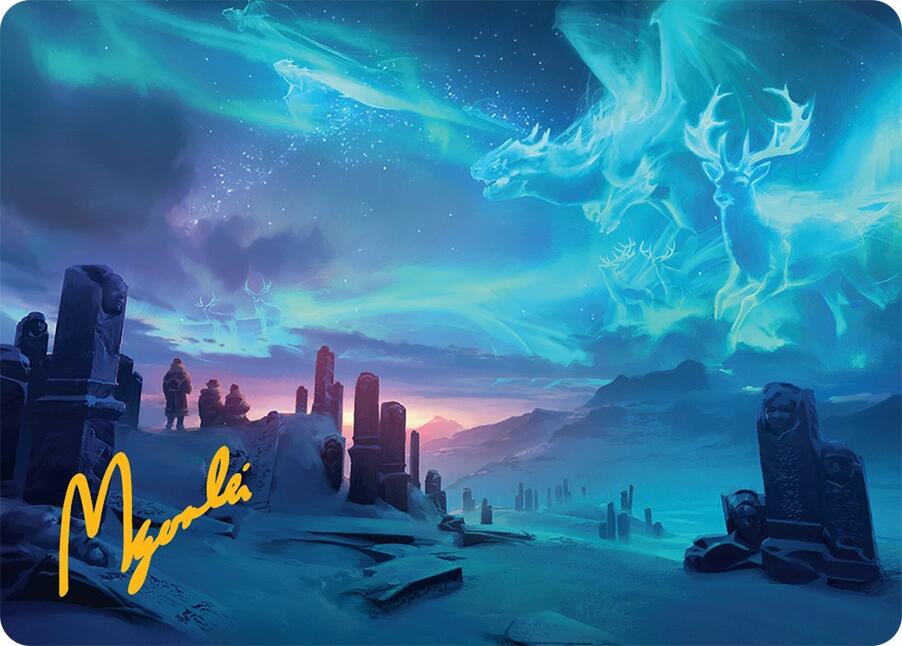 Auroral Procession Art Card (20/54) (Gold-Stamped Signature) [Tarkir: Dragonstorm Art Series] | Card Merchant Takapuna
