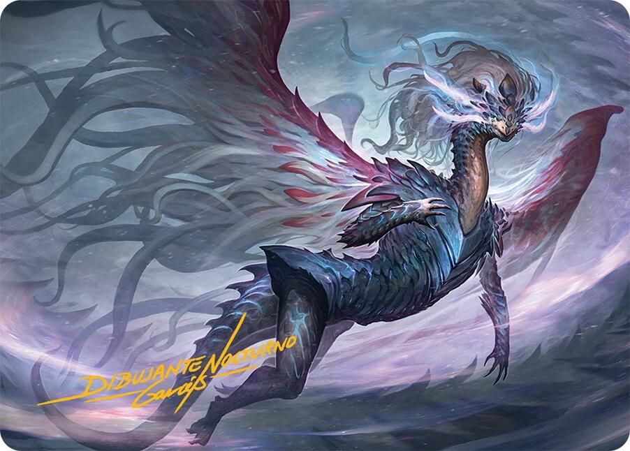 Shiko, Paragon of the Way Art Card (37/54) (Gold-Stamped Signature) [Tarkir: Dragonstorm Art Series] | Card Merchant Takapuna