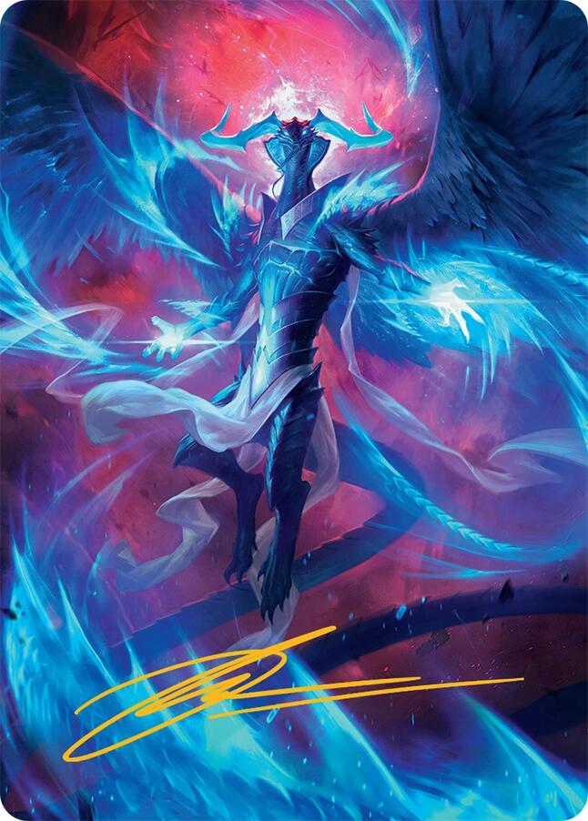 Ugin, Eye of the Storms Art Card (48/54) (Gold-Stamped Signature) [Tarkir: Dragonstorm Art Series] | Card Merchant Takapuna