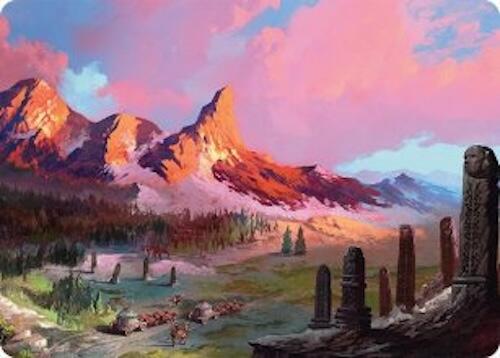 Rugged Highlands Art Card (29/54) [Tarkir: Dragonstorm Art Series] | Card Merchant Takapuna
