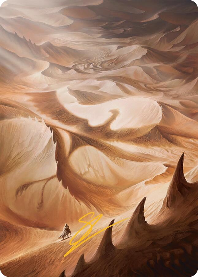 Plains Art Card (30/54) (Gold-Stamped Signature) [Tarkir: Dragonstorm Art Series] | Card Merchant Takapuna
