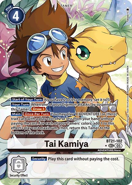 Tai Kamiya [BT21-102] (Alternate Art) [World Convergence] | Card Merchant Takapuna