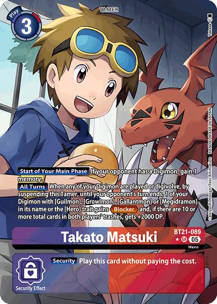 Takato Matsuki [BT21-089] (Alternate Art) [World Convergence] | Card Merchant Takapuna