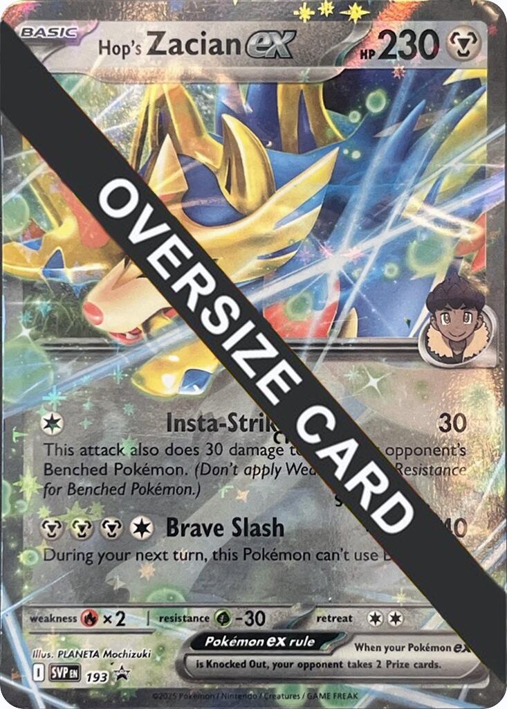 Hop's Zacian ex (SVP193) (Jumbo Card) [Scarlet & Violet: Black Star Promos] | Card Merchant Takapuna