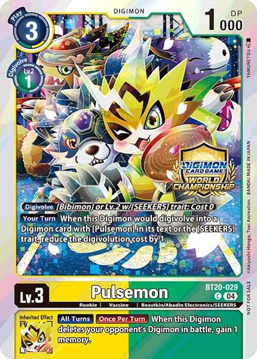 Pulsemon [BT20-029] (Regionals 25-26 Champion Card Set Season 1) [Release Special Booster Ver.2.5 Promos] | Card Merchant Takapuna
