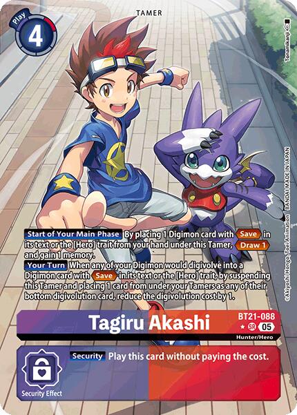 Tagiru Akashi [BT21-088] (Alternate Art) [World Convergence] | Card Merchant Takapuna