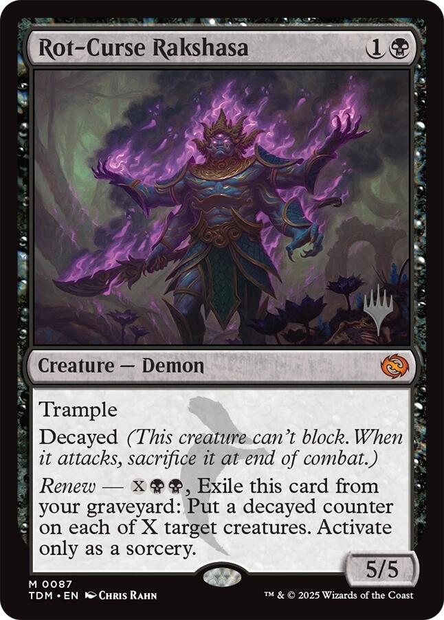 Rot-Curse Rakshasa [Tarkir: Dragonstorm Promos] | Card Merchant Takapuna