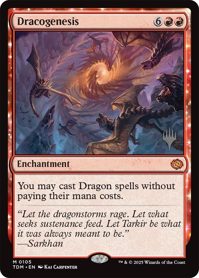 Dracogenesis [Tarkir: Dragonstorm Promos] | Card Merchant Takapuna