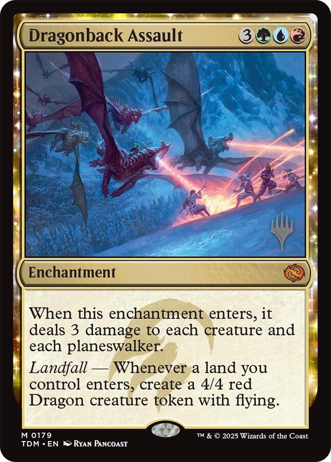 Dragonback Assault [Tarkir: Dragonstorm Promos] | Card Merchant Takapuna