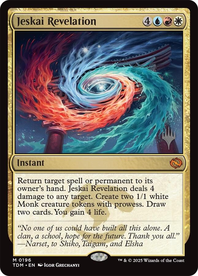 Jeskai Revelation [Tarkir: Dragonstorm Promos] | Card Merchant Takapuna