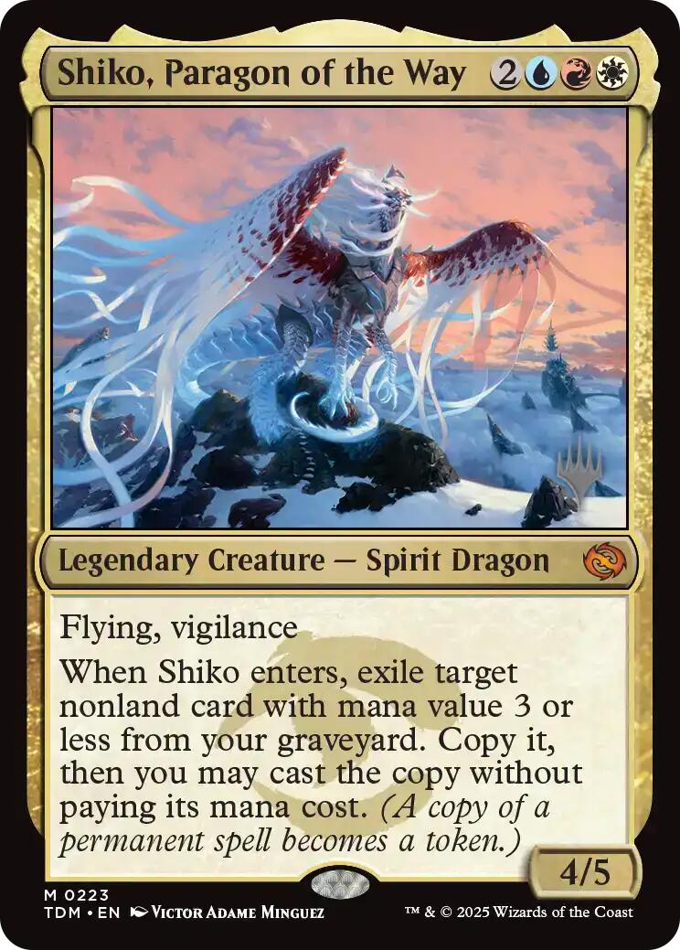 Shiko, Paragon of the Way [Tarkir: Dragonstorm Promos] | Card Merchant Takapuna
