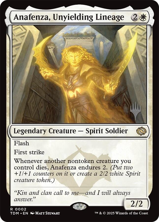 Anafenza, Unyielding Lineage [Tarkir: Dragonstorm Promos] | Card Merchant Takapuna