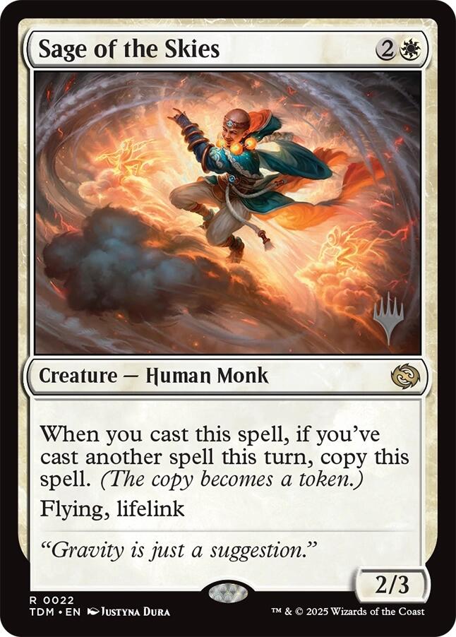 Sage of the Skies [Tarkir: Dragonstorm Promos] | Card Merchant Takapuna