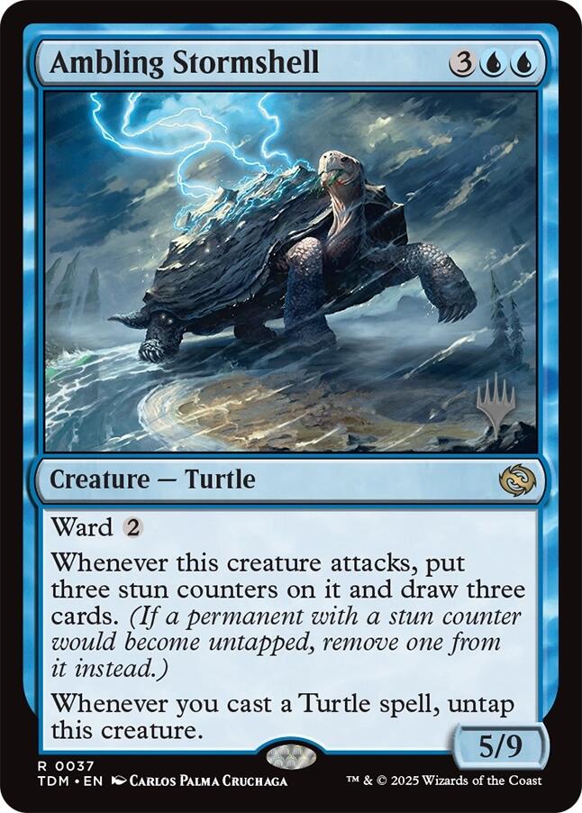Ambling Stormshell (Promo Pack) [Tarkir: Dragonstorm Promos]