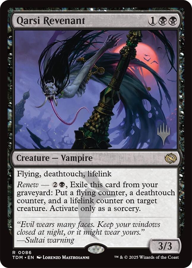 Qarsi Revenant [Tarkir: Dragonstorm Promos] | Card Merchant Takapuna