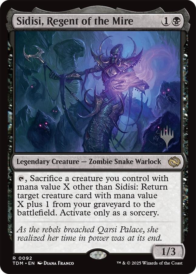 Sidisi, Regent of the Mire [Tarkir: Dragonstorm Promos] | Card Merchant Takapuna