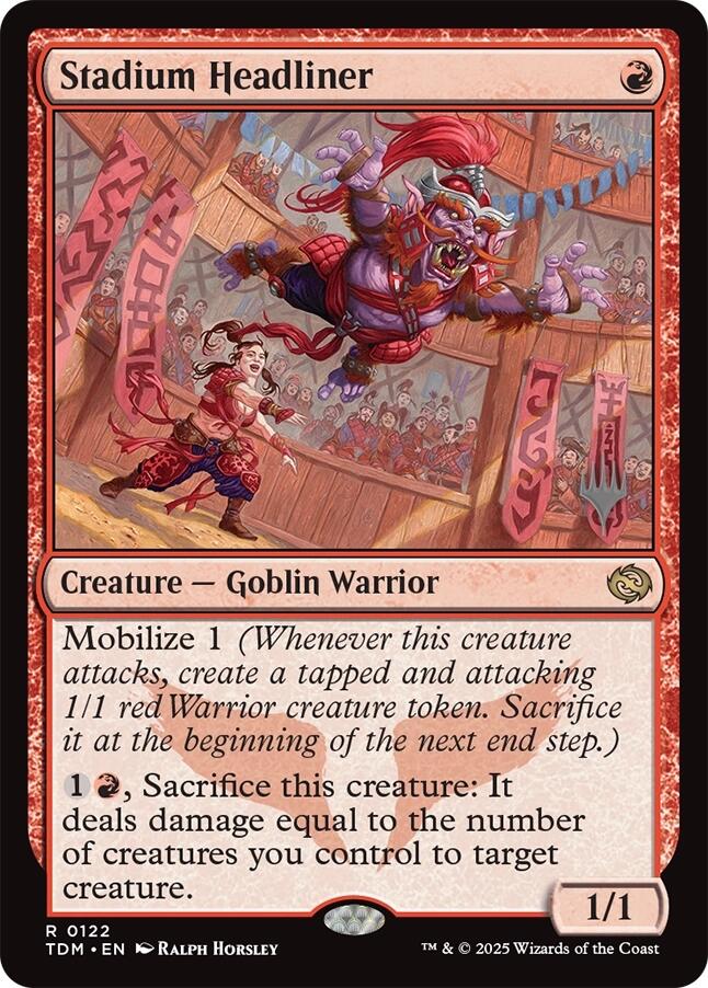 Stadium Headliner [Tarkir: Dragonstorm Promos] | Card Merchant Takapuna