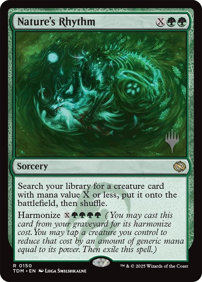 Nature's Rhythm [Tarkir: Dragonstorm Promos] | Card Merchant Takapuna