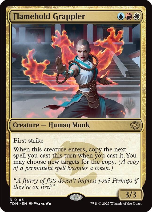 Flamehold Grappler [Tarkir: Dragonstorm Promos] | Card Merchant Takapuna