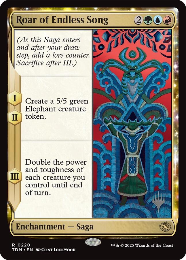 Roar of Endless Song [Tarkir: Dragonstorm Promos] | Card Merchant Takapuna