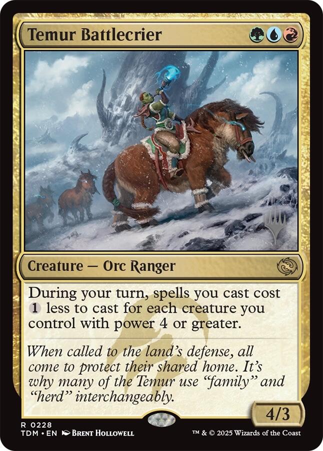 Temur Battlecrier [Tarkir: Dragonstorm Promos] | Card Merchant Takapuna