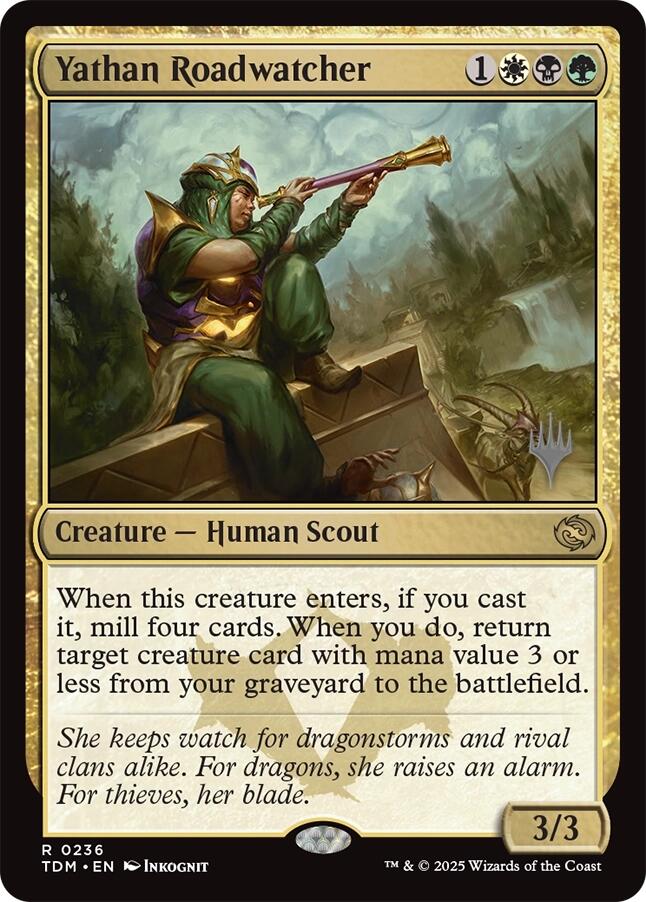 Yathan Roadwatcher [Tarkir: Dragonstorm Promos] | Card Merchant Takapuna