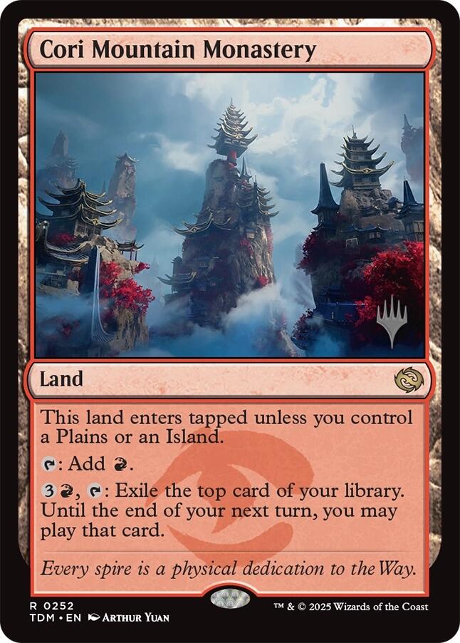 Cori Mountain Monastery [Tarkir: Dragonstorm Promos] | Card Merchant Takapuna